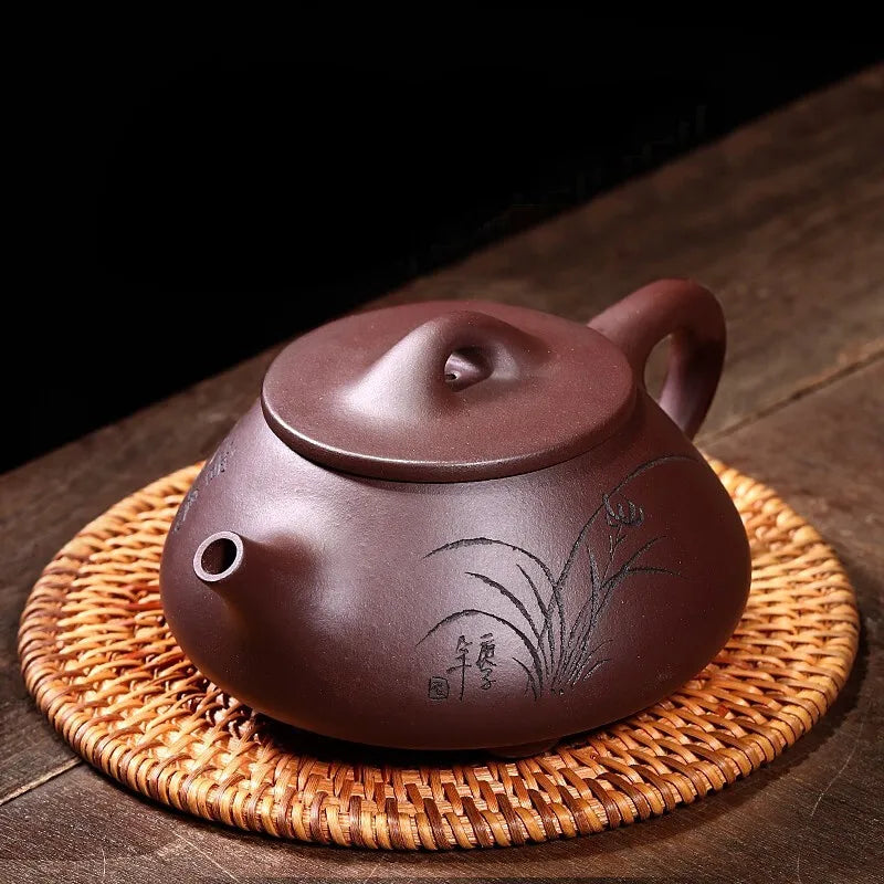 Zanghutianxia Yixing Purple Clay Teapot Handmade Shipiao Teapot Gongfu Teapot Tea Set