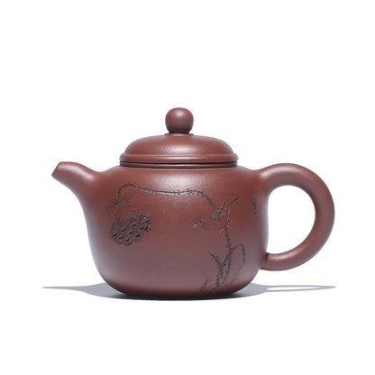 Zanghutianxia Yixing Purple Clay Teapot Handmade Tea Pot Tea Set Dai Chengguang Teacher 188 Holes Old Yixing Clay Qinglian Fragr