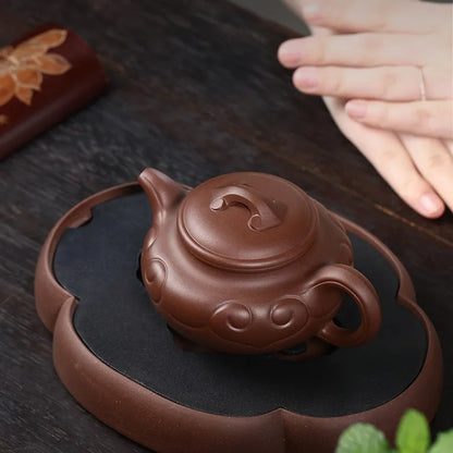 Zanghutianxia Yixing Purple Clay Teapot Handmade Teapot Crude Ore Old Purple Clay Handmade High-End Kung Fu Tea Set Ruyi Archaiz