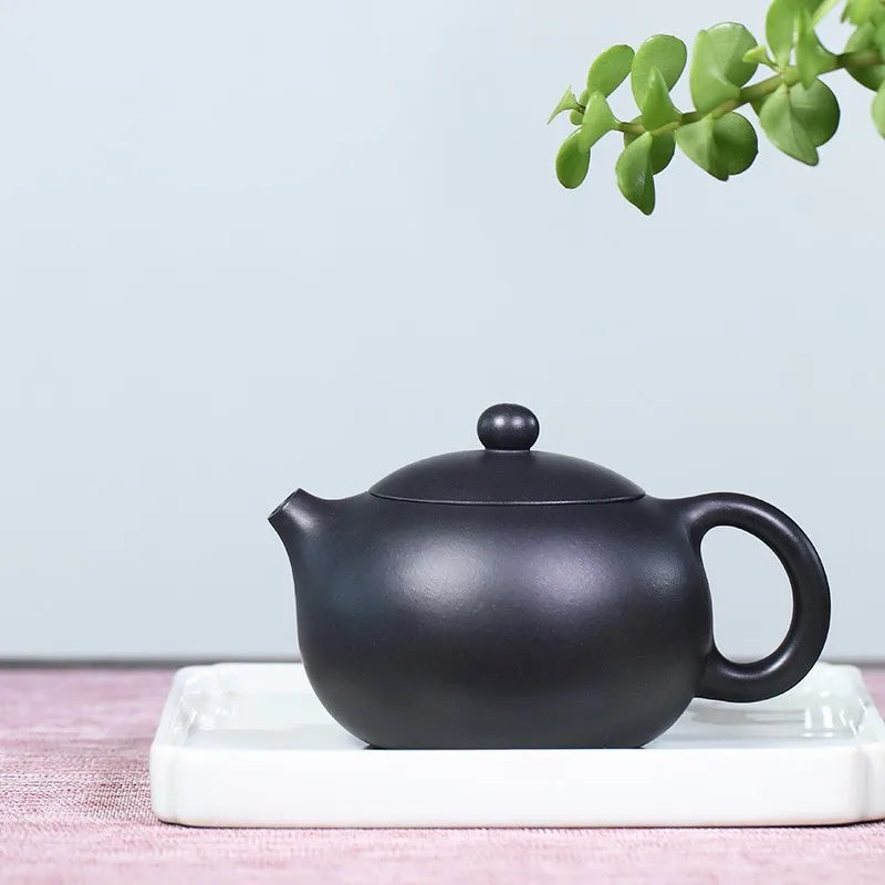 Zanghutianxia Yixing Purple Clay Teapot Handmade Teapot Single Teapot Raw Ore Purple Clay Gray Chinese Style Teapot Xi Shi Pot X