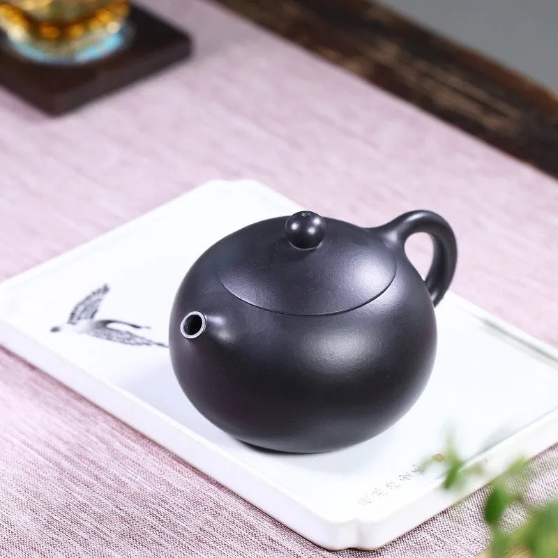 Zanghutianxia Yixing Purple Clay Teapot Handmade Teapot Single Teapot Raw Ore Purple Clay Gray Chinese Style Teapot Xi Shi Pot X