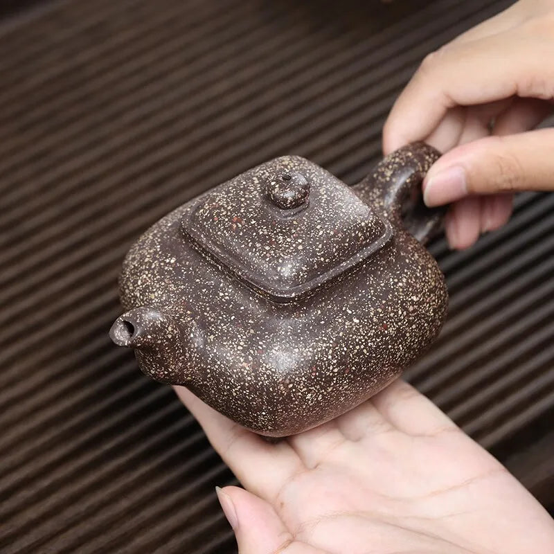 Zanghutianxia Yixing Purple Sand Pot Handmade High-Grade Teapot Co-Raw Ore Snow Iron Sand Stove Pot Stove