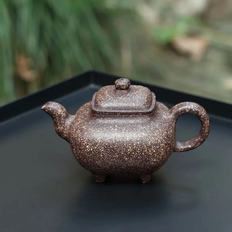 Zanghutianxia Yixing Purple Sand Pot Handmade High-Grade Teapot Co-Raw Ore Snow Iron Sand Stove Pot Stove