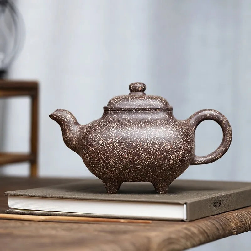 Zanghutianxia Yixing Purple Sand Pot Handmade High-Grade Teapot Co-Raw Ore Snow Iron Sand Stove Pot Stove