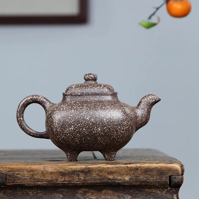 Zanghutianxia Yixing Purple Sand Pot Handmade High-Grade Teapot Co-Raw Ore Snow Iron Sand Stove Pot Stove