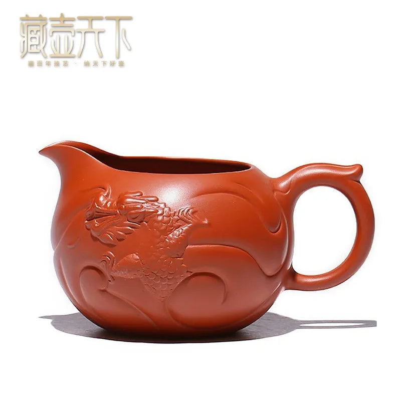 Zanghutianxia Yixing Purple Sand Pot Purple Sand Sundries Yixing Clay Tea Pitcher Purple Clay Small Cup with Pot Tea Pitcher 200