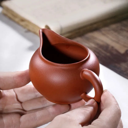 Zanghutianxia Yixing Purple Sand Pot Purple Sand Sundries Yixing Clay Tea Pitcher Purple Clay Small Cup with Pot Tea Pitcher 200