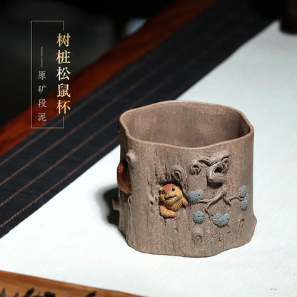 Zanghutianxia Yixing Purple Sand Tea Tasting Cup Raw Ore Beige Clay Purple Clay Kung Fu Small Tea Cup Zi Fengdeng Small Cup Seri