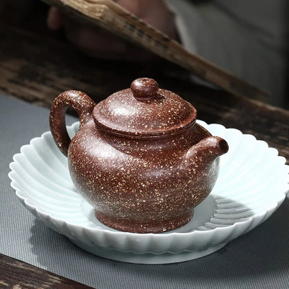 Zanghutianxia Yixing Purple Sand Teapot Handmade Purple Sand Tea Set 20 Mesh Co-Raw Ore Dragon Blood Sand Teapot Chopsticks Pot