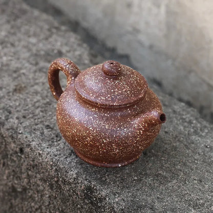 Zanghutianxia Yixing Purple Sand Teapot Handmade Purple Sand Tea Set 20 Mesh Co-Raw Ore Dragon Blood Sand Teapot Chopsticks Pot