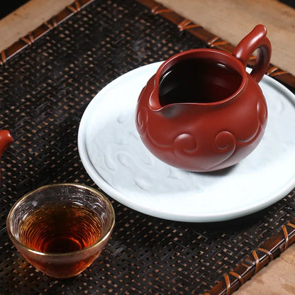 Zanghutianxia Yixing Yixing Clay Tea Pitcher Handmade Dahongpao Tea Fair Mug Boutique Tea Ceremony Utensils Kung Fu Ruyi Fair Cu