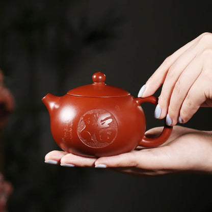 Zanghutianxia Yixing Zisha Teapot Authentic Raw Ore Dahongpao Tea Famous Xi Shi Pot Small Teapot Household Tea Set Teapot Single