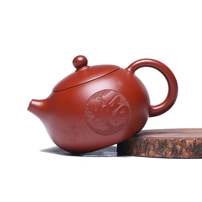 Zanghutianxia Yixing Zisha Teapot Authentic Raw Ore Dahongpao Tea Famous Xi Shi Pot Small Teapot Household Tea Set Teapot Single