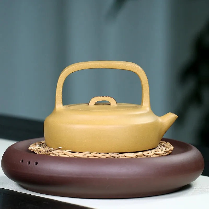 Zanghutianxia Yixing Zisha Teapot Famous Dai Chengguang Pure Handmade Teapot Tea Set Raw Ore Gold Segment Mud Xiangyun Lifting H
