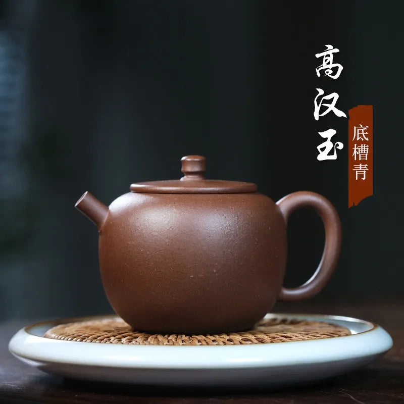 Zanghutianxia Yixing Zisha Teapot Famous Handmade Kung Fu Tea Set Raw Ore Bottom Trough Clear Teapot Gao Han Okho Gao Han Jade