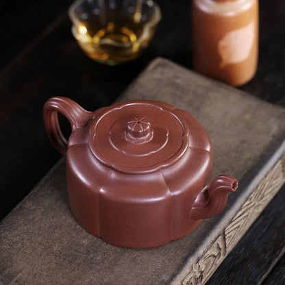 Zanghutianxia Yixing Zisha Teapot Handmade High-Grade Zisha Tea Set Raw Ore Home Collection Bottom Trough Clear Teapot Plum Blos