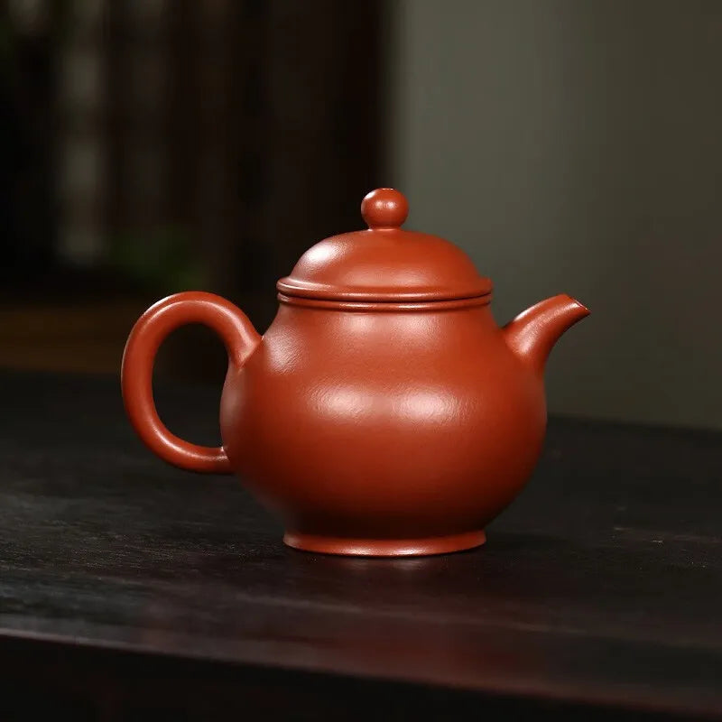 Zanghutianxia Yixing Zisha Teapot Handmade Household Teapot Raw Ore Pear Skin Dahongpao Tea Zisha Tea Set Handmade High Pan Teap