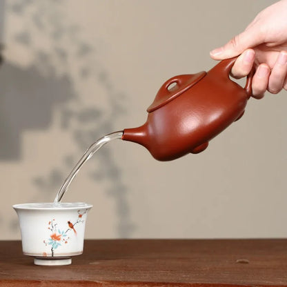 Zanghutianxia Yixing Zisha Teapot Handmade Kung Fu Tea Set Raw Ore Dahongpao Tea Household Teapot Jingzhou Stone Gourd Ladle Pot