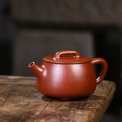 Zanghutianxia Yixing Zisha Teapot Handmade Teapot Raw Ore Pear Skin Dahongpao Tea Zisha Tea Set Handmade Large Mouth Stone Ladle