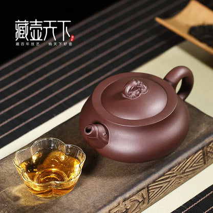 Zanghutianxia Yixing Zisha Teapot Handmade Teapot Tea Set Home Collection Old Yixing Clay KIRIN