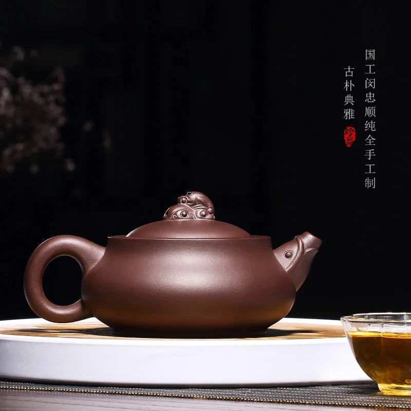 Zanghutianxia Yixing Zisha Teapot Handmade Teapot Tea Set Home Collection Old Yixing Clay KIRIN