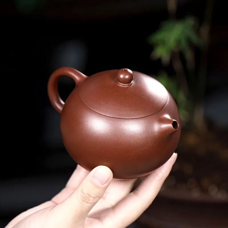 Zanghutianxia Yixing Zisha Teapot Handmade Zisha Tea Set Crude Ore Old Purple Clay Teapot Tea Making Household Xi Shi Pot Xi Shi