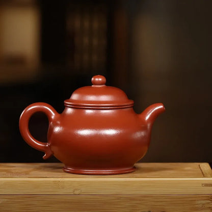 Zanghutianxia Yixing Zisha Teapot Handmade Zisha Tea Set Raw Ore Dahongpao Tea Household Teapot Classic Pan Teapot Pan Teapot