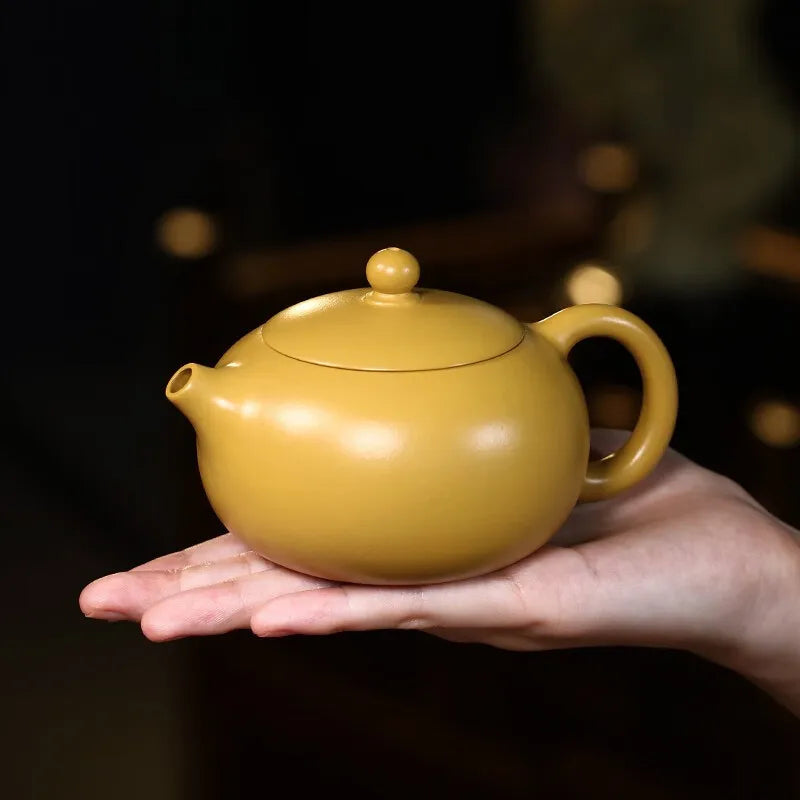 Zanghutianxia Yixing Zisha Teapot Handmade Zisha Tea Set Raw Ore Golden Segment Mud Handmade Teapot Xi Shi Xi Shi