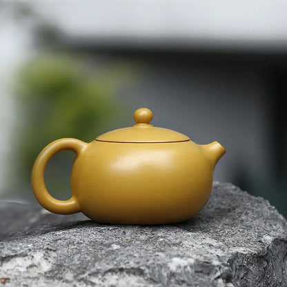 Zanghutianxia Yixing Zisha Teapot Handmade Zisha Tea Set Raw Ore Golden Segment Mud Handmade Teapot Xi Shi Xi Shi