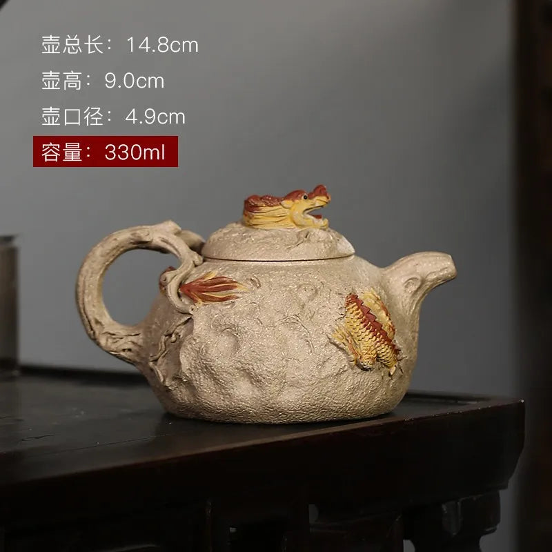 Zanghutianxia Yixing Zisha Teapot Handmade Zisha Tea Set Raw Ore Home Collection Old Segment Mud Teapot Longyin Supply Spring Lo