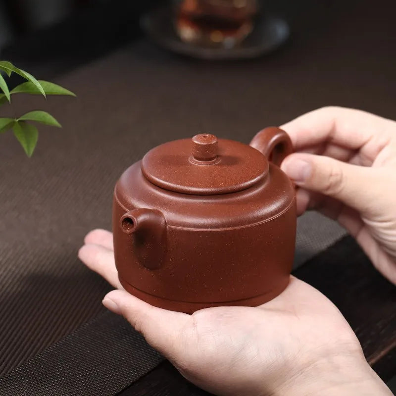 Zanghutianxia Yixing Zisha Teapot Handmade Zisha Tea Set Raw Ore Purple Clay Household Teapot Well Content Pot Well Content