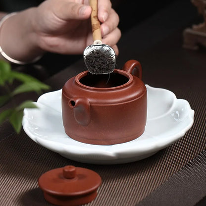 Zanghutianxia Yixing Zisha Teapot Handmade Zisha Tea Set Raw Ore Purple Clay Household Teapot Well Content Pot Well Content