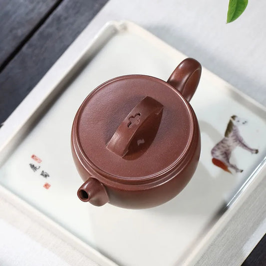 Zanghutianxia Yixing Zisha Teapot Handmade Zisha Tea Set Raw Ore Purple Clay Teapot Tea Making Household Large Mouth Hanwa Hanwa