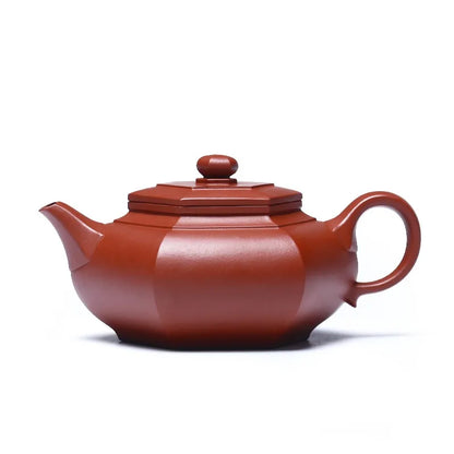 Zanghutianxia Yixing Zisha Teapot Pure Handmade Teapot Raw Ore Dahongpao Tea Kung Fu Tea Set Square Pot Dabin Six-Party Dabin Si