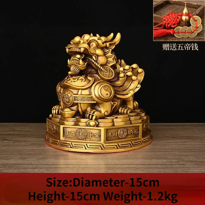 Zhaocai Chinese Fengshui Wealth Attract Pi Xiu Ornament Living Room Office Decoration Store Opening Gift