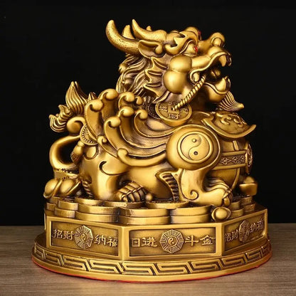 Zhaocai Chinese Fengshui Wealth Attract Pi Xiu Ornament Living Room Office Decoration Store Opening Gift