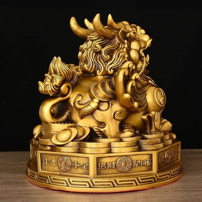 Zhaocai Chinese Fengshui Wealth Attract Pi Xiu Ornament Living Room Office Decoration Store Opening Gift