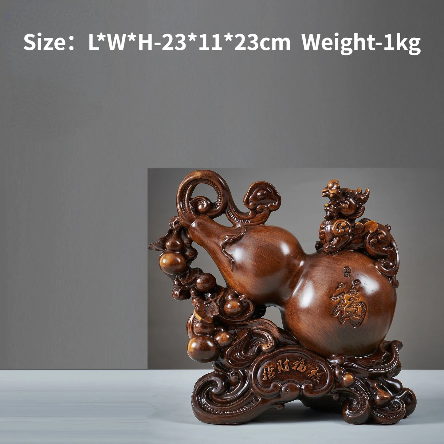 Zhaocai Fulu Gourd Decoration Living Room TV Cabinet Foyer Cabinet Creative Pixiu Decoration Housewarming Gifts Ornaments