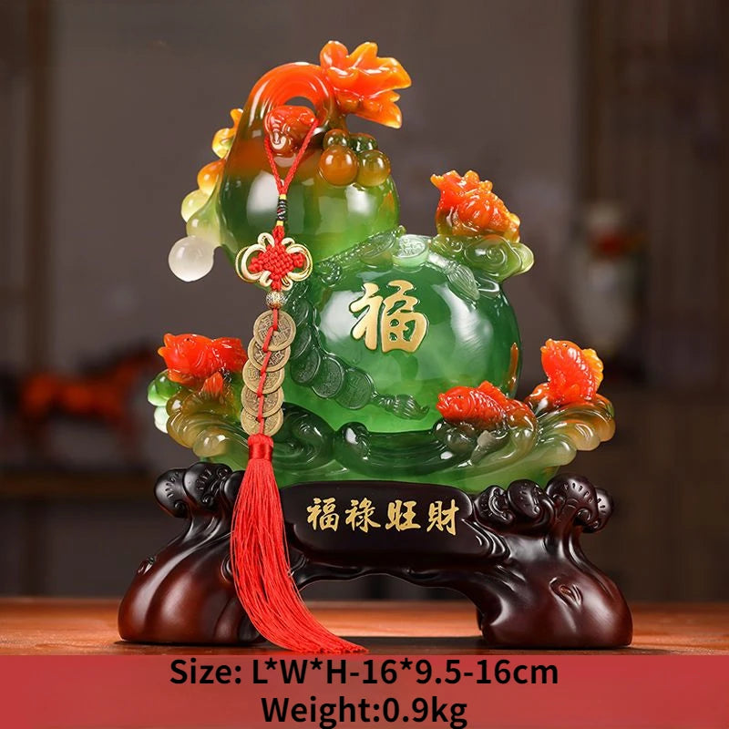 Zhaocai Golden Toad Gourd Decoration Living Room Wine Cabinet Foyer TV Cabinet Decor Relocation Opening Gift  Ornaments