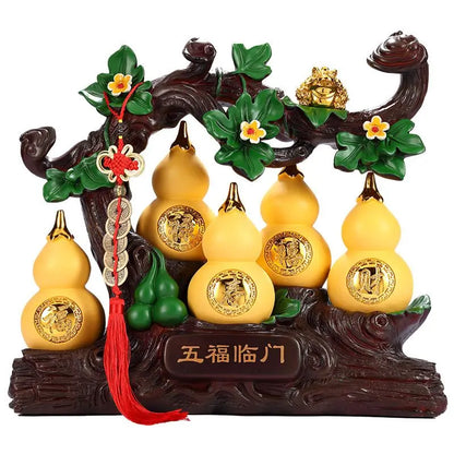 Zhaocai Gourd Decoration Living Room Wine Cabinet Bogu Shelf Entrance Decoration Opening, Moving Home Gifts Gifts