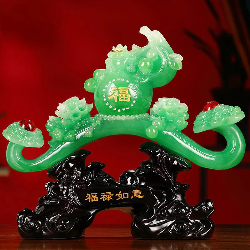 Zhaocai Hulu Ruyi Decoration Living Room Porch Study Wine Cabinet TV Cabinet Decoration Housewarming and Opening Gift Home Decor