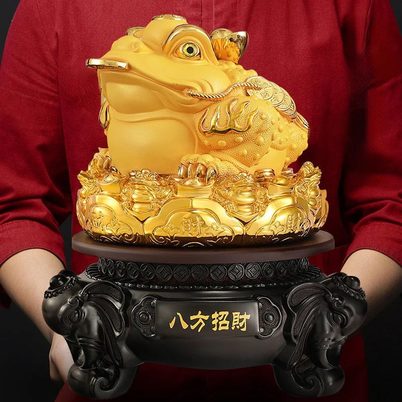 Zhaocai Jinbao Golden Toad Decoration Articles Zhaocai Toad Three Legged Golden Toad Office Decoration Shop Cashier Opening Gift