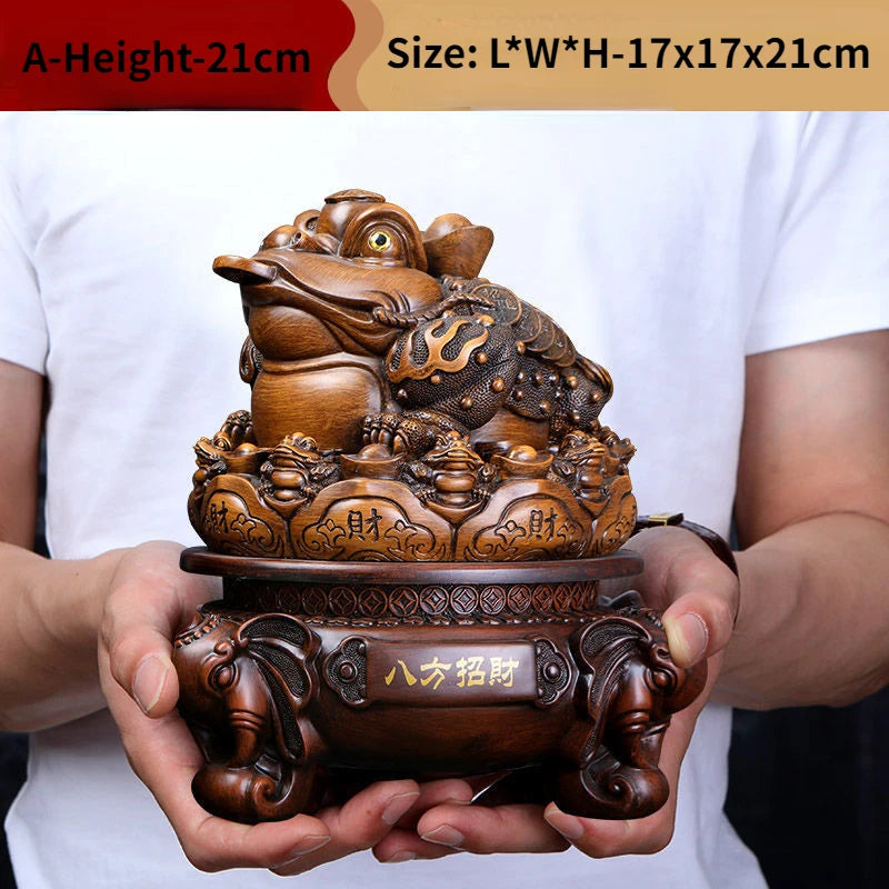 Zhaocai Jinbao Golden Toad Decoration Articles Zhaocai Toad Three Legged Golden Toad Office Decoration Shop Cashier Opening Gift