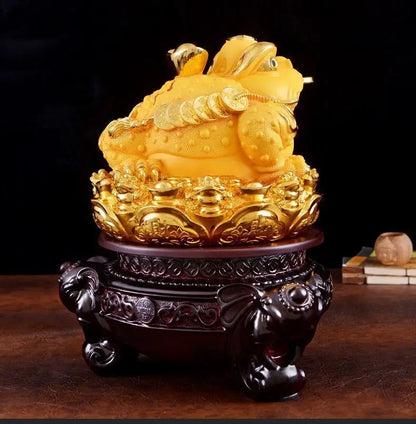 Zhaocai Jinbao Golden Toad Decoration Articles Zhaocai Toad Three Legged Golden Toad Office Decoration Shop Cashier Opening Gift