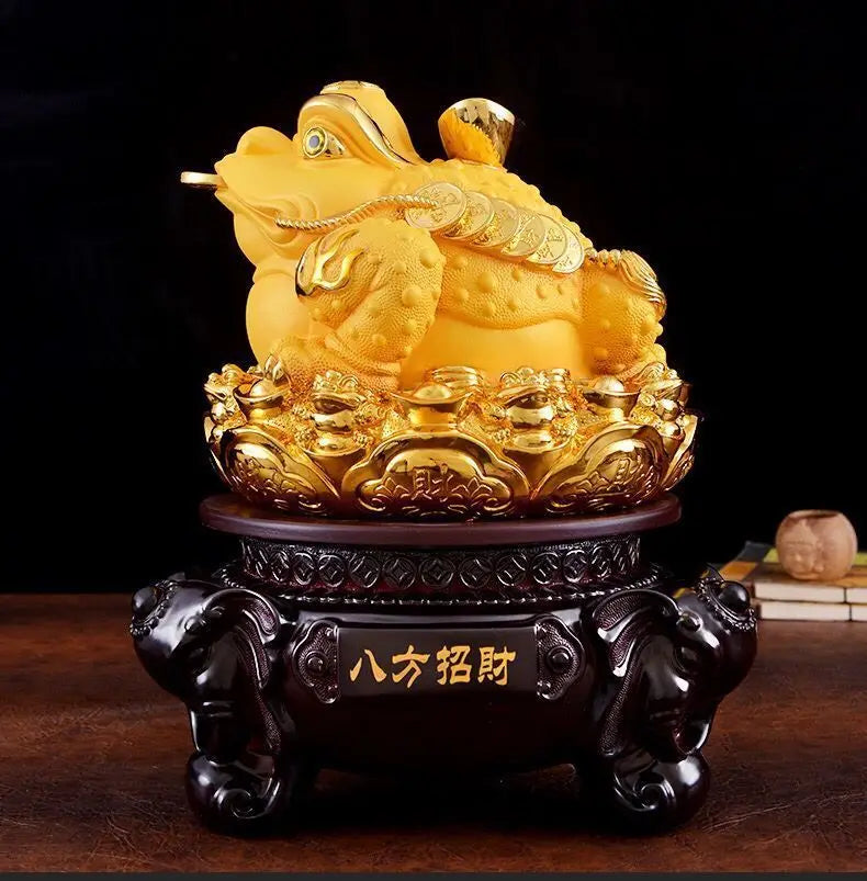 Zhaocai Jinbao Golden Toad Decoration Articles Zhaocai Toad Three Legged Golden Toad Office Decoration Shop Cashier Opening Gift