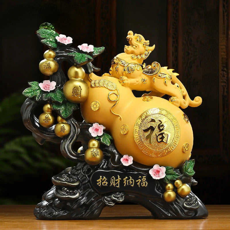 Zhaocai Nafu Pixiu Gourd Ornaments Living Room TV Wine Cabinet Entrance Wealth Gathering Decoration Housewarming  Gift