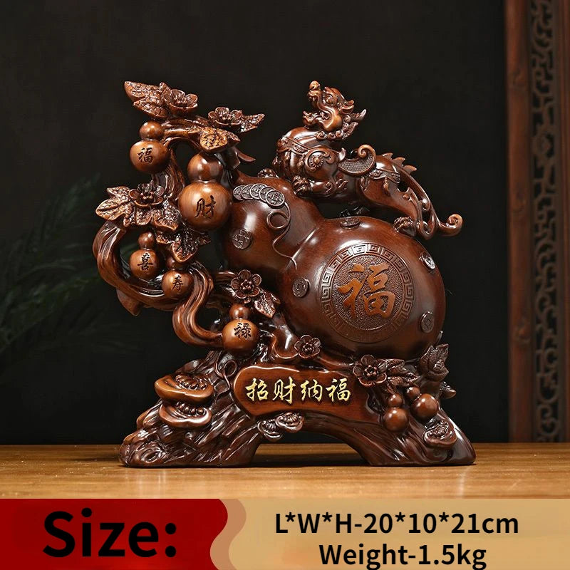 Zhaocai Nafu Pixiu Gourd Ornaments Living Room TV Wine Cabinet Entrance Wealth Gathering Decoration Housewarming  Gift