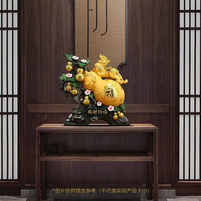 Zhaocai Nafu Pixiu Gourd Ornaments Living Room TV Wine Cabinet Entrance Wealth Gathering Decoration Housewarming  Gift