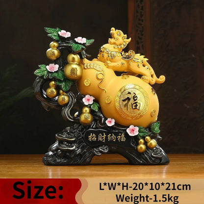 Zhaocai Nafu Pixiu Gourd Ornaments Living Room TV Wine Cabinet Entrance Wealth Gathering Decoration Housewarming  Gift