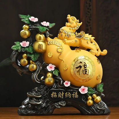 Zhaocai Nafu Pixiu Gourd Ornaments Living Room TV Wine Cabinet Entrance Wealth Gathering Decoration Housewarming  Gift